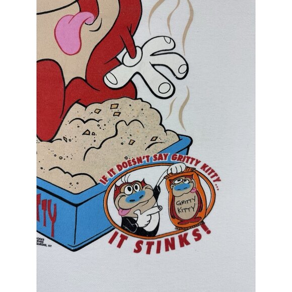 Vintage 1992 Ren & Stimpy Gritty Kitty Nickelodeon MTV Networks Art Cartoon Rare - Picture 4 of 10